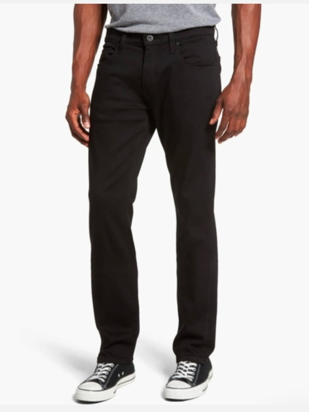 PAIGE Men's Federal Straight Jeans Size 36 x 31 Black Denim 5 Pocket